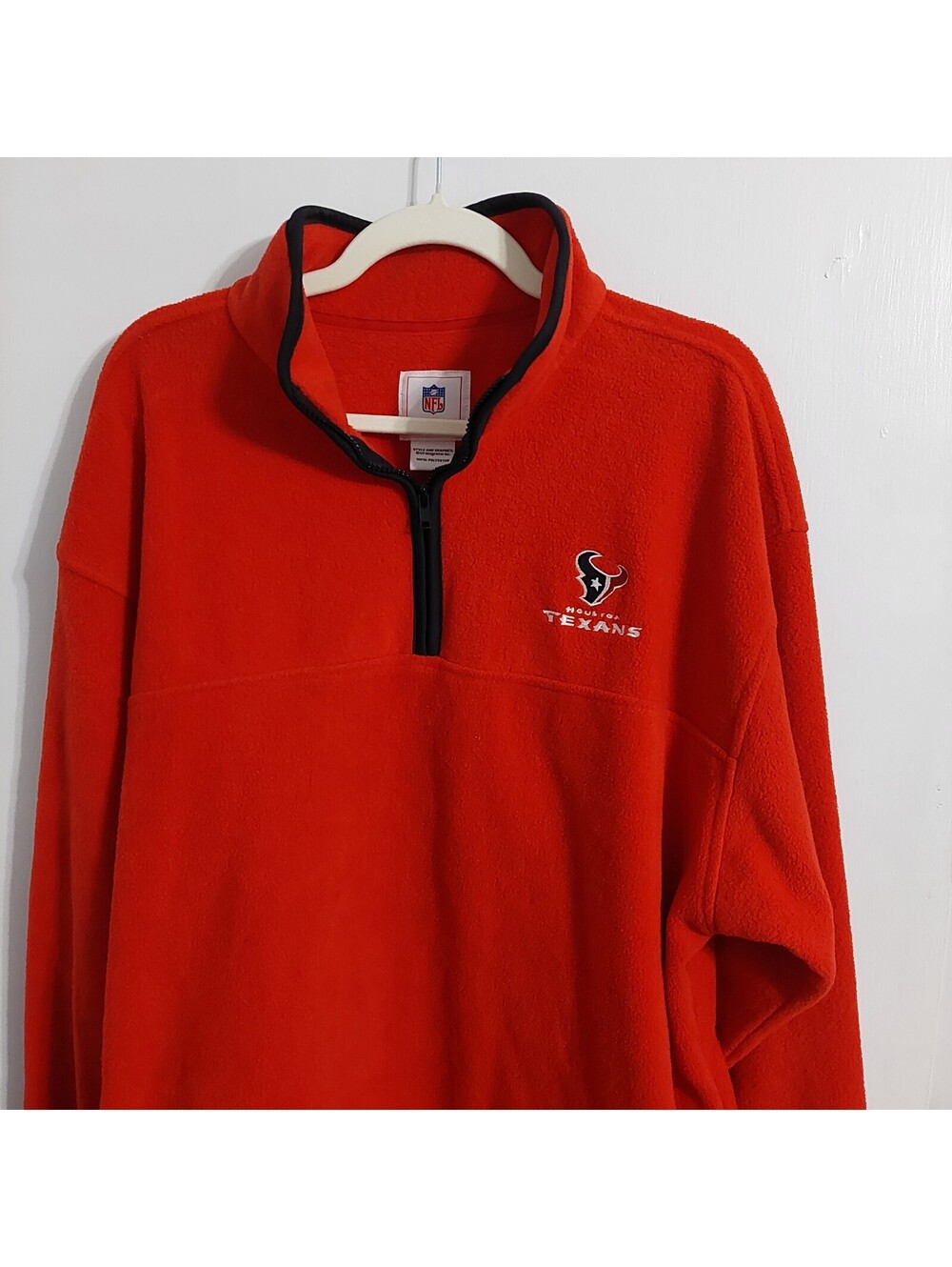 Houston Texans Red Fleece Pullover Sweatshirt XL